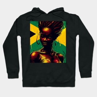 Rasta jamaica woman Hoodie